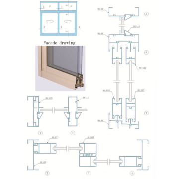 Aluminum Profile For Sliding Windows And Doors